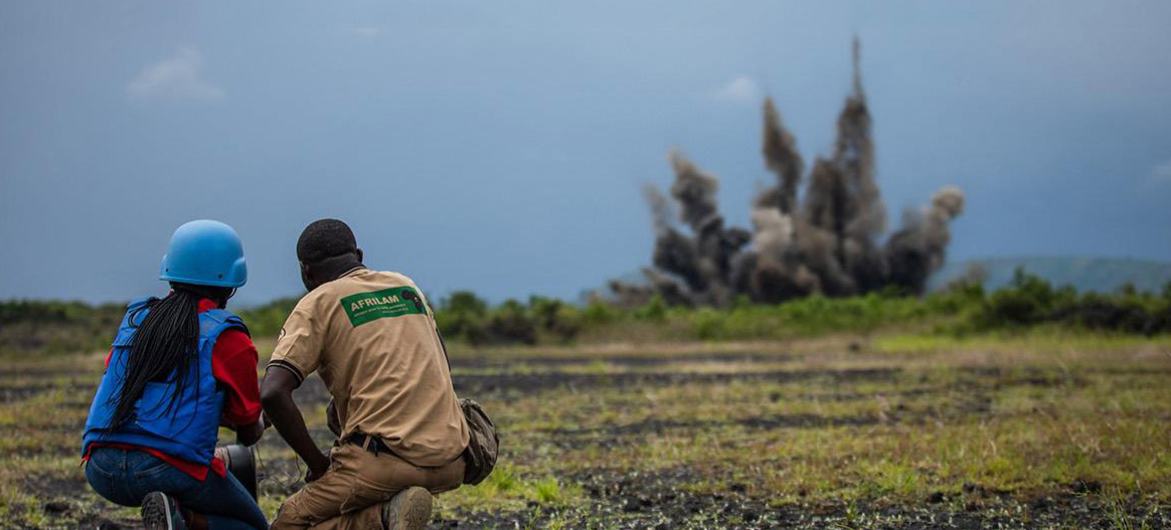 إزالة الألغام في جمهورية الكونغو الديمقراطية