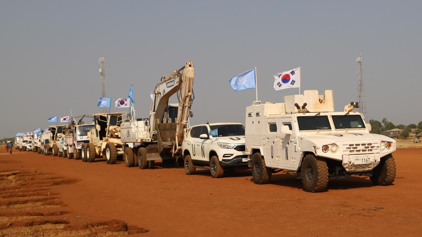 UN Peacekeeping UNMISS South Sudan Road Pibor Bor