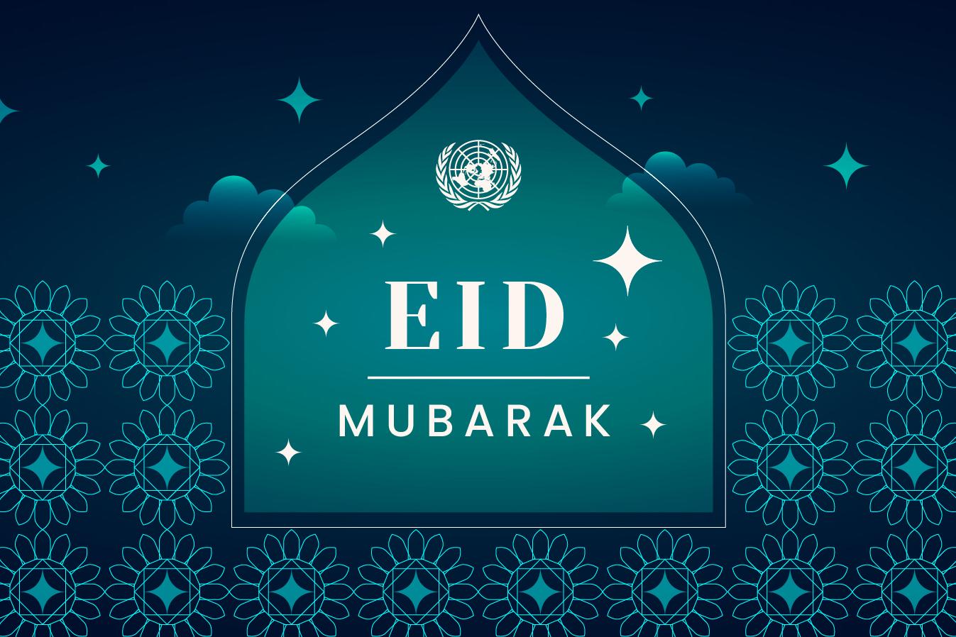 Designed cover image for Eid greetings