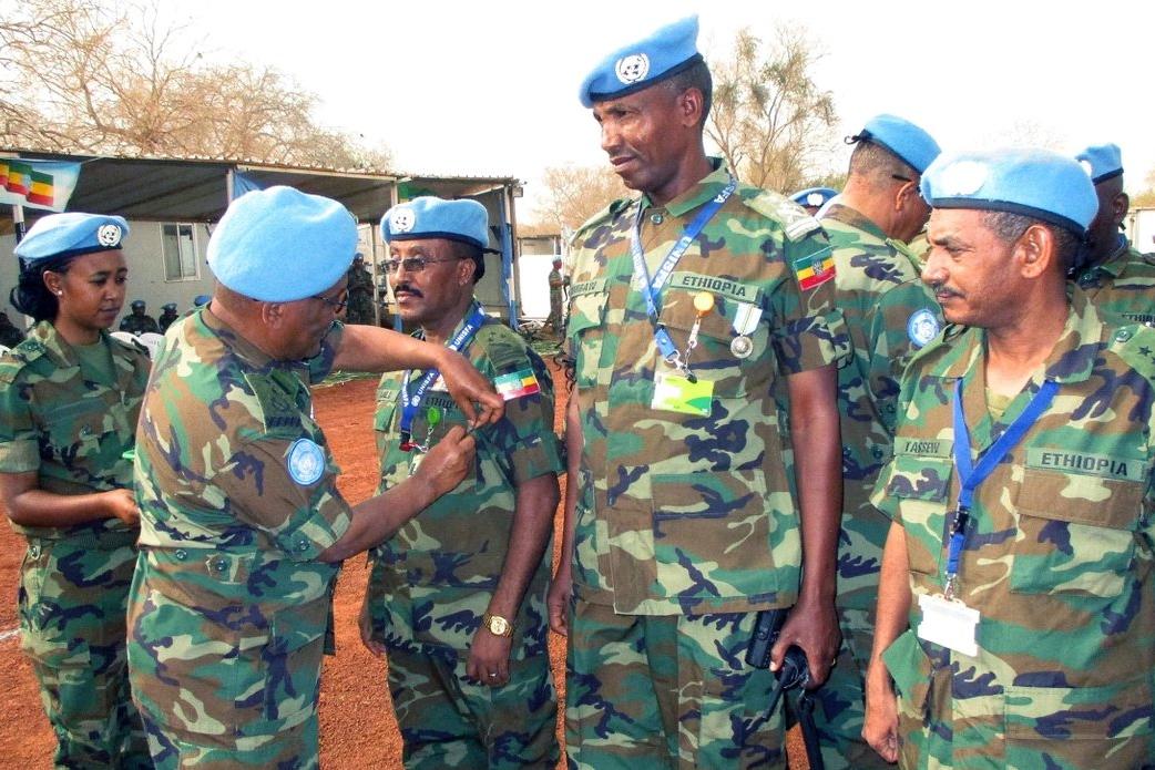 UN recognizes peacekeeping efforts of troops in Diffra